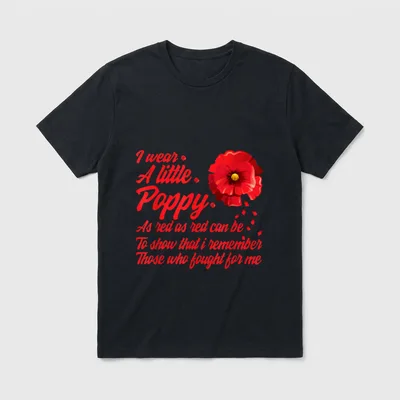 Veterans Day I Wear T-Shirt – Classic T-Shirt in Black