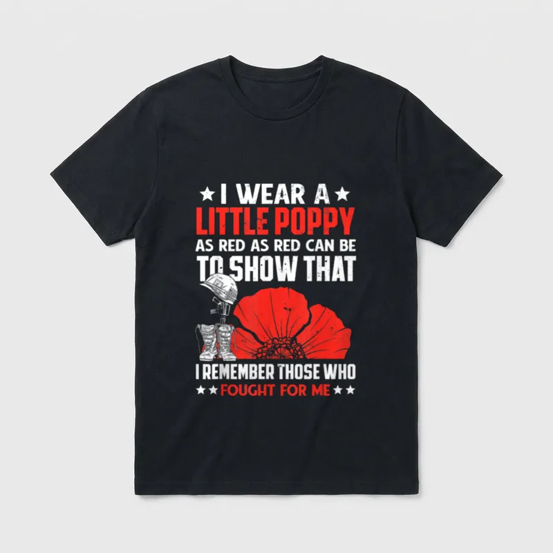 Veterans Day Memorial T-Shirt – Classic T-Shirt in Black