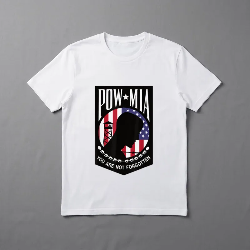 Veterans POW MIA USA Flag T-Shirt – Classic T-Shirt in Black