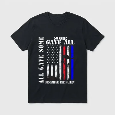 All Gave Some Flag T-Shirt – Classic T-Shirt in Black