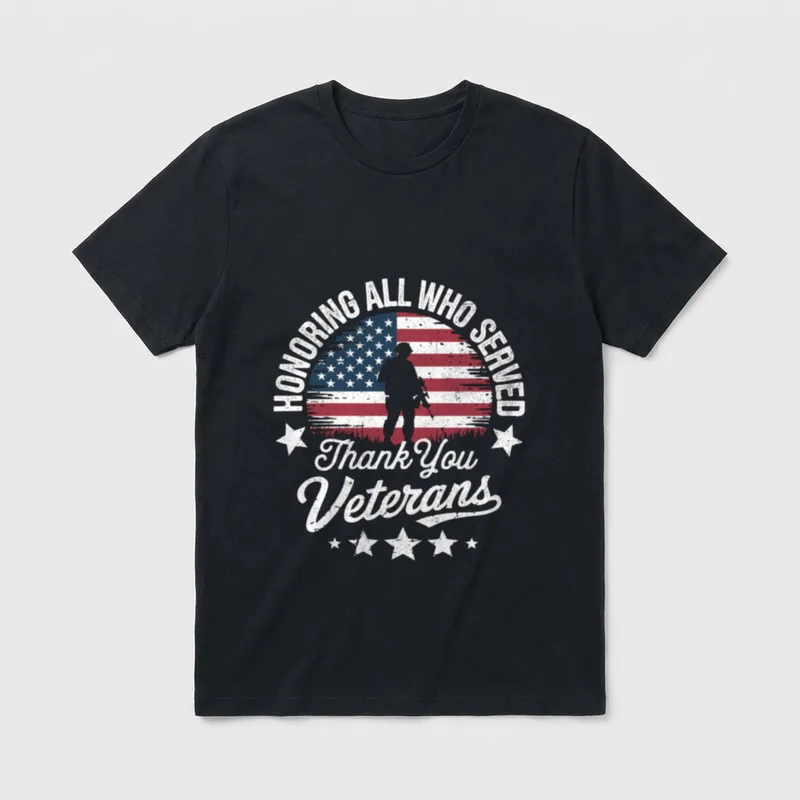 Military Memorial Day Tribute T-Shirt – Classic T-Shirt in Black