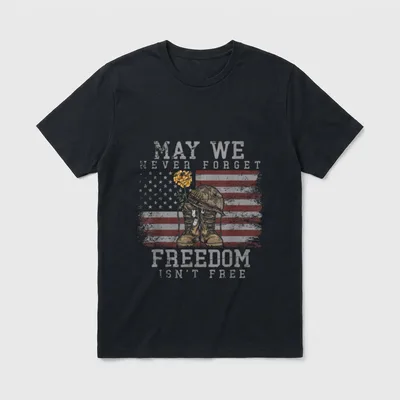 Veterans Day Freedom T-Shirt – Classic T-Shirt in Black