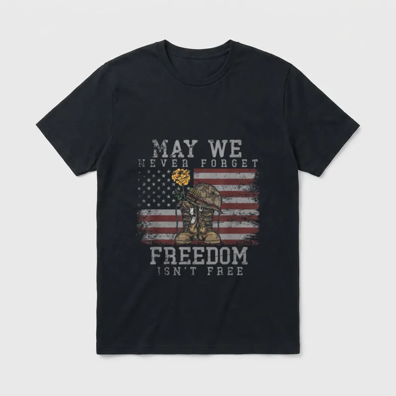 Veterans Day Freedom T-Shirt – Classic T-Shirt in Black
