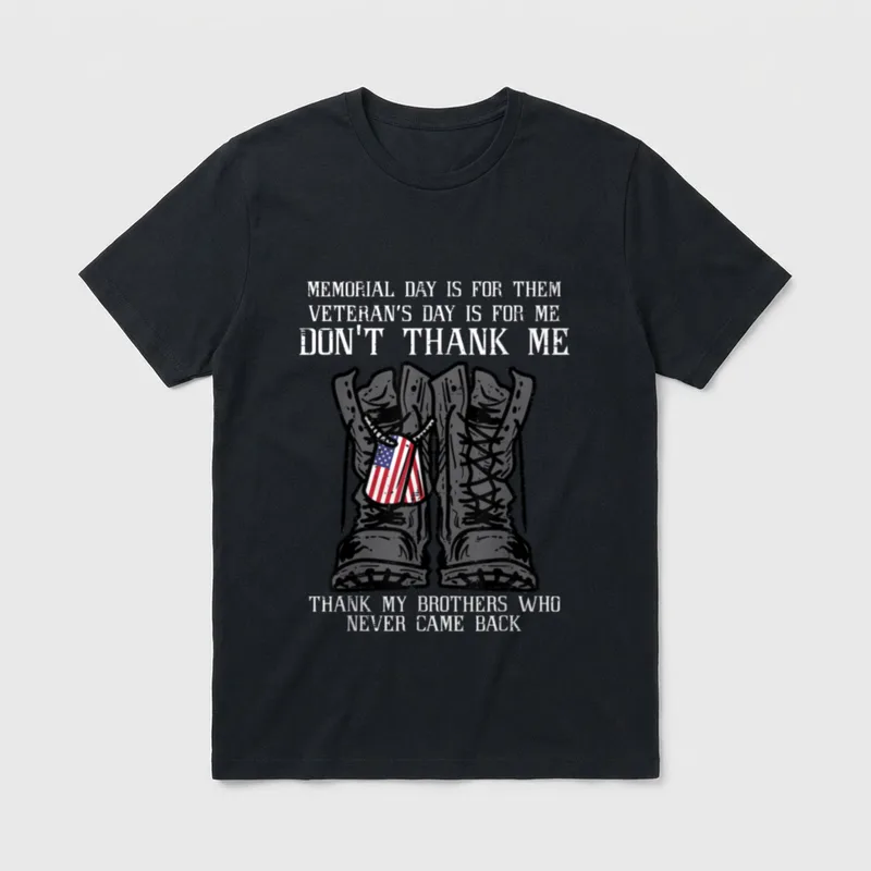 Veteran Memorial Day Tribute T-Shirt – Classic T-Shirt in Black