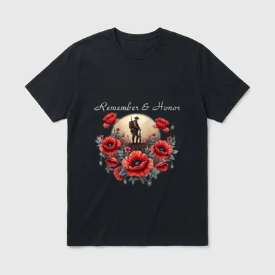 Memorial Day Military Tribute T-Shirt – Classic T-Shirt in Black