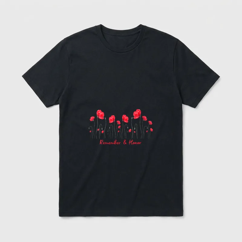 Women Veterans Memorial Day T-Shirt – Classic T-Shirt in Black