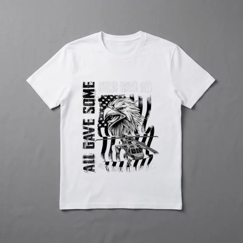 All Gave Some Veteran Memorial T-Shirt – ALL GAVE SOME SOME GAVE ALL REMEMBER THE FALLEN – Classic T-Shirt in Black
