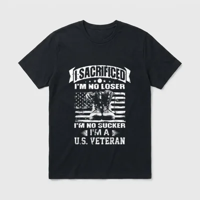 U.S. Veteran Sacrifice T-Shirt – Classic T-Shirt in Black
