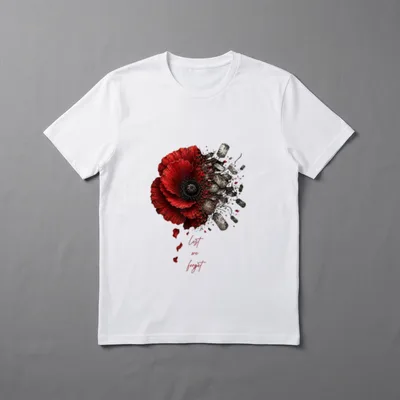 Red Poppy Memorial Day T-Shirt – Classic T-Shirt in Black