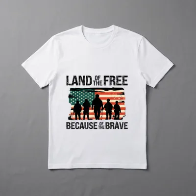 Land of the Free Memorial Day Shirts T-Shirt – Classic T-Shirt in Black