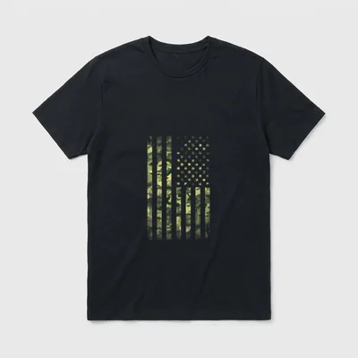 Women Veteran Memorial Day T-Shirt – Classic T-Shirt in Black