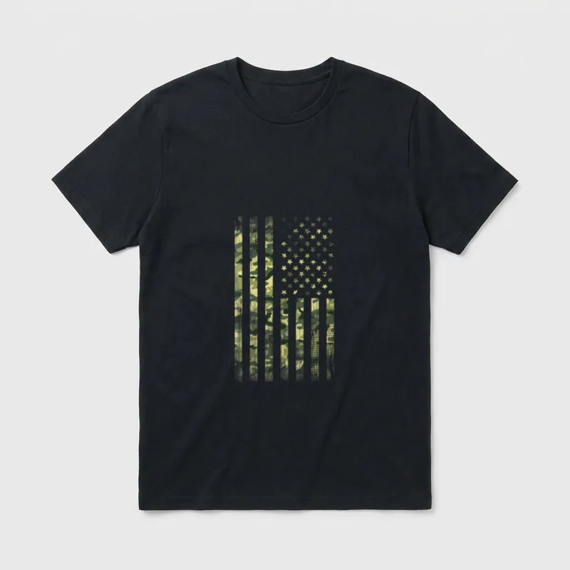 Women Veteran Memorial Day T-Shirt – Classic T-Shirt in Black
