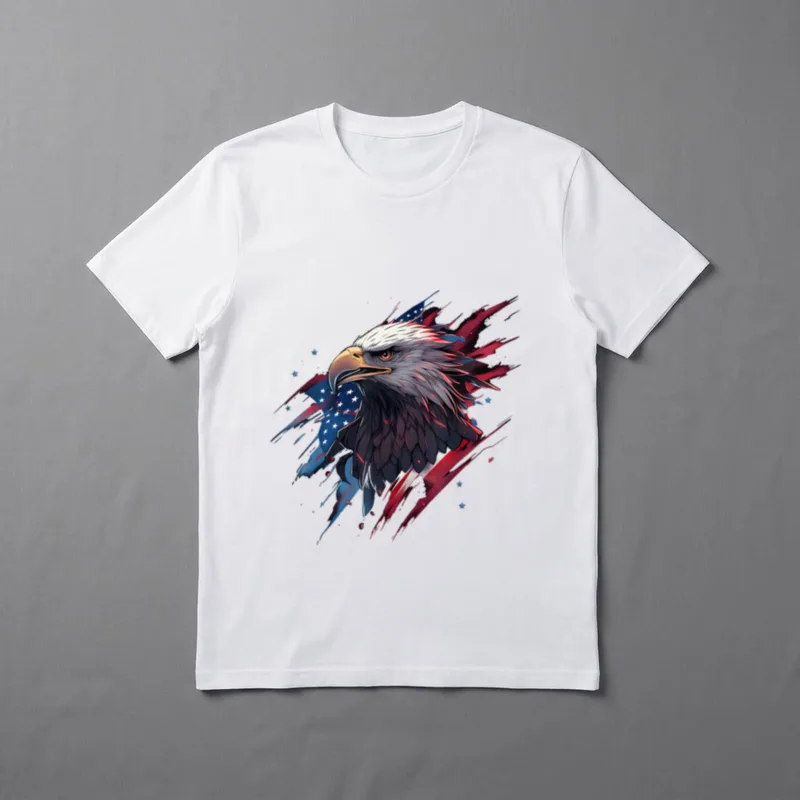 Eagle American Flag Veterans T-Shirt – Classic T-Shirt in Black