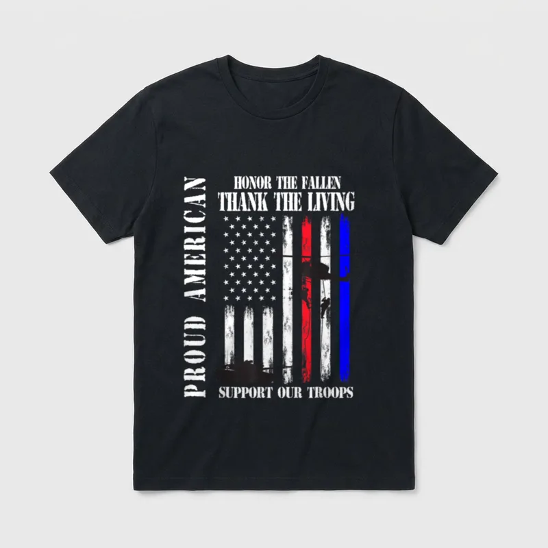 Honor The Fallen Veterans T-Shirt – Classic T-Shirt in Black