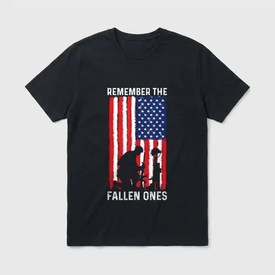 Fallen Soldier Patriotic T-Shirt – Classic T-Shirt in Black