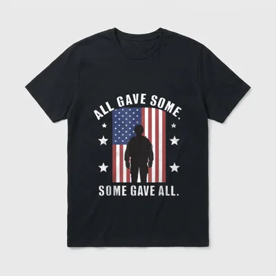 Memorial Day Patriotic Veterans T-Shirt – Classic T-Shirt in Black