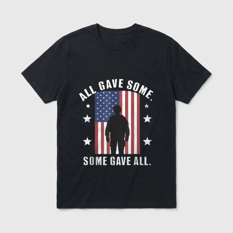 Memorial Day Patriotic Veterans T-Shirt – Classic T-Shirt in Black