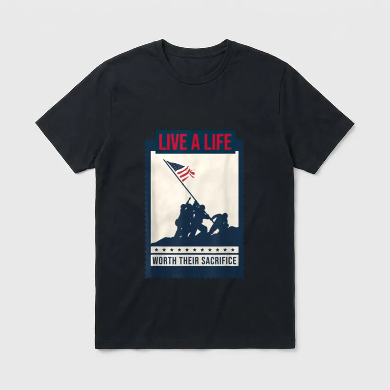 Military Sacrifice Honor T-Shirt – Classic T-Shirt in Black