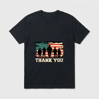 Memorial Veterans Day Soldiers T-Shirt – Classic T-Shirt in Black