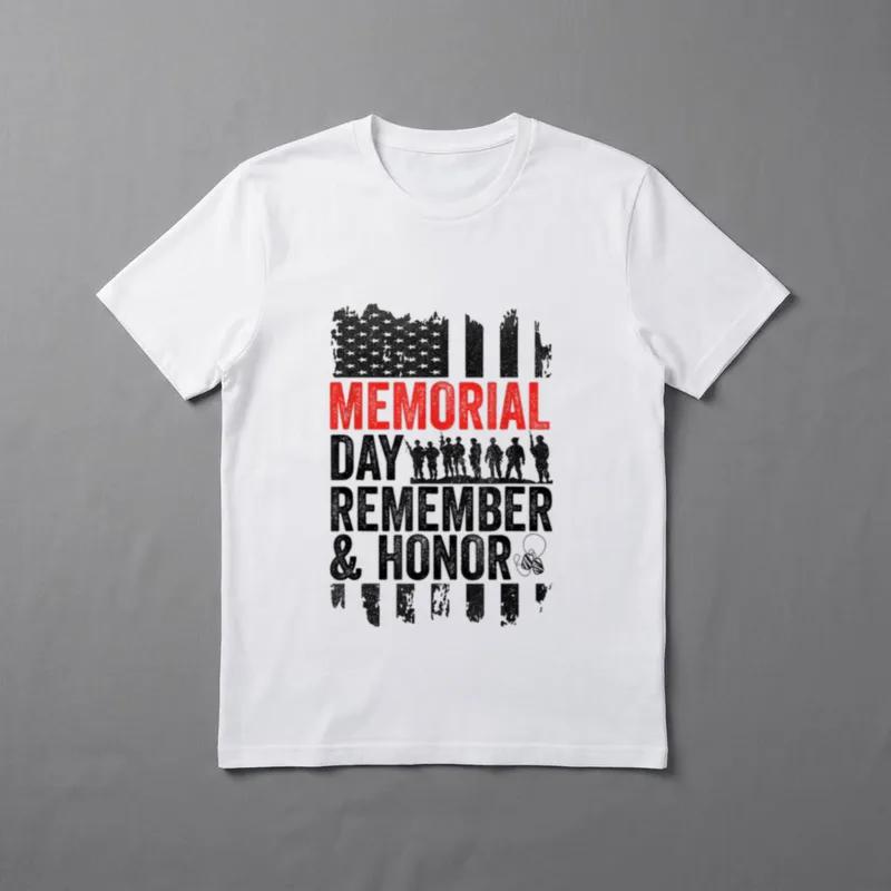 Memorial Day Remember Honor T-Shirt – Classic T-Shirt in Black