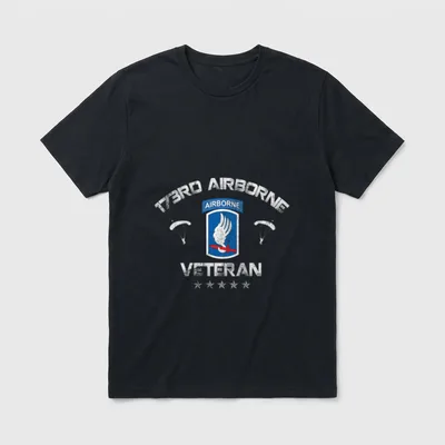 S Army 173rd Airborne Division U T-Shirt – Classic T-Shirt in Black
