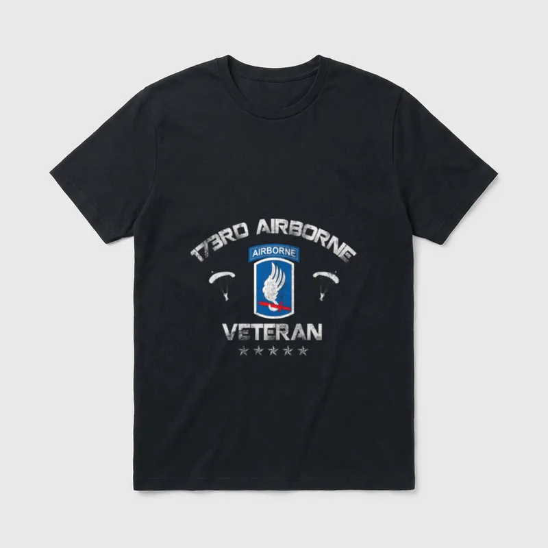 S Army 173rd Airborne Division U T-Shirt – Classic T-Shirt in Black