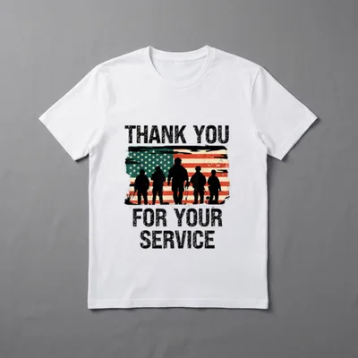 Memorial Veterans Day Service T-Shirt – Classic T-Shirt in Black
