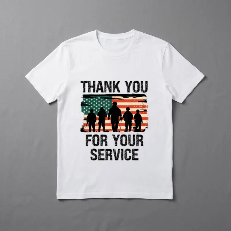 Memorial Veterans Day Service T-Shirt – Classic T-Shirt in Black