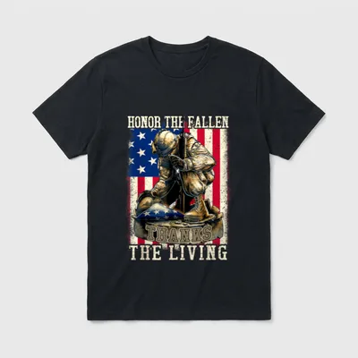 US Veteran Army Honor the Fallen T-Shirt – Classic T-Shirt in Black
