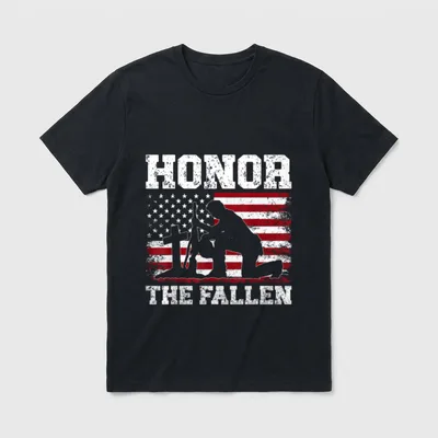 Veteran Memorial Day Honor the Fallen T-Shirt – Classic T-Shirt in Black