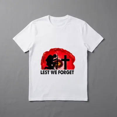 Veterans Day USA Memorial Lest T-Shirt – Classic T-Shirt in Black