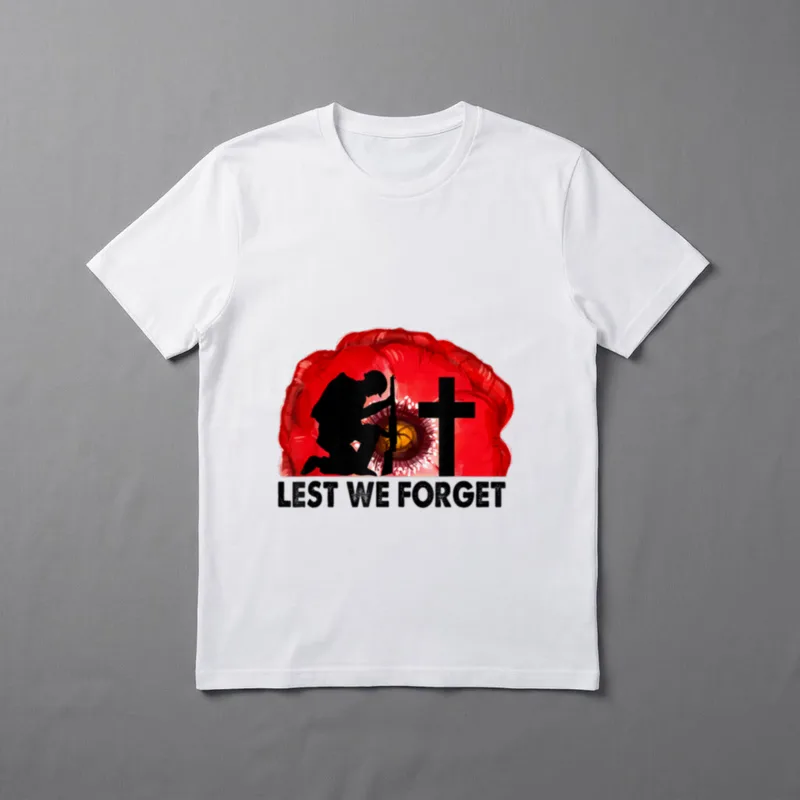 Veterans Day USA Memorial Lest T-Shirt – Classic T-Shirt in Black