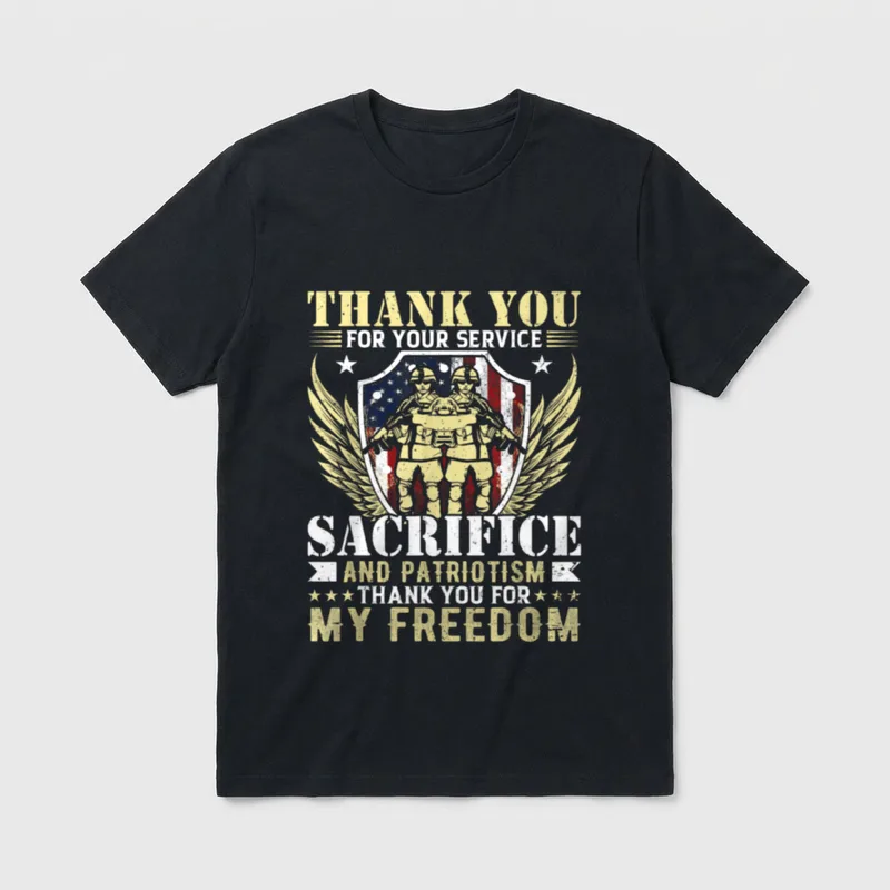 Thank You for Your Sacrifice T-Shirt – Classic T-Shirt in Black