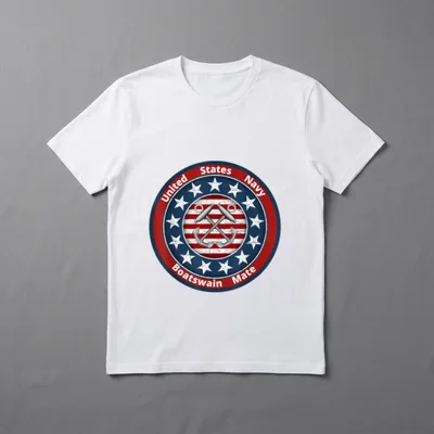 Navy Boatswain Mate T-Shirt – United States Navy Boatswain Mate text with anchor – Classic T-Shirt in Black