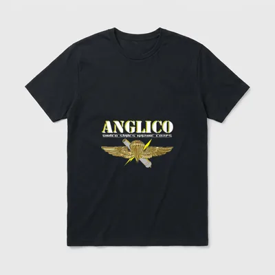 Navy Veteran Eagle Globe Anchor T-Shirt – Classic T-Shirt in Black