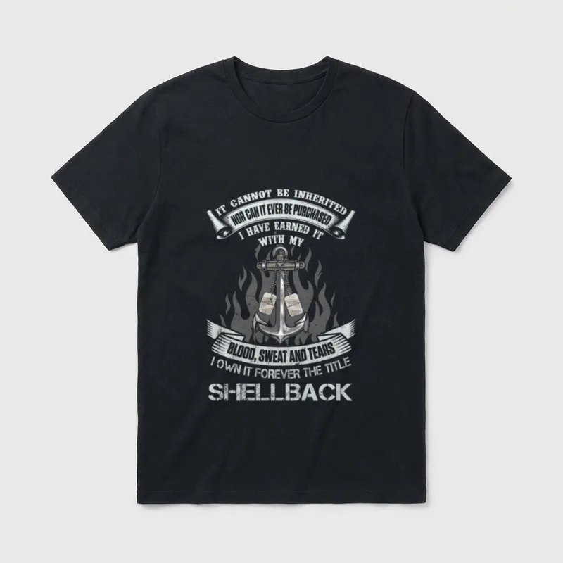 Shellback Sailor Navy Veteran T-Shirt – Classic T-Shirt in Black