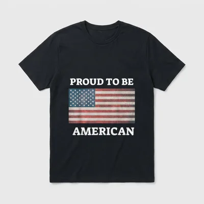 Proud American Veteran T-Shirt – Classic T-Shirt in Black