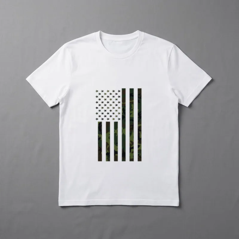 Military Camouflage Veteran T-Shirt – Classic T-Shirt in Black