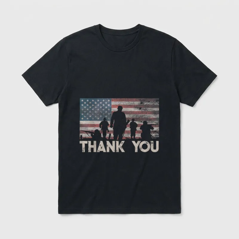 Veterans Day Military Appreciation T-Shirt – Classic T-Shirt in Black