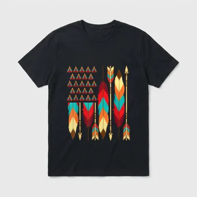 Native American Veteran Pride T-Shirt – Classic T-Shirt in Black