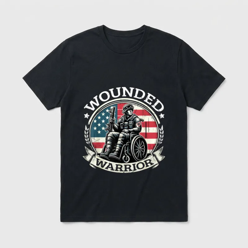Wounded Warrior Veteran T-Shirt – Classic T-Shirt in Black
