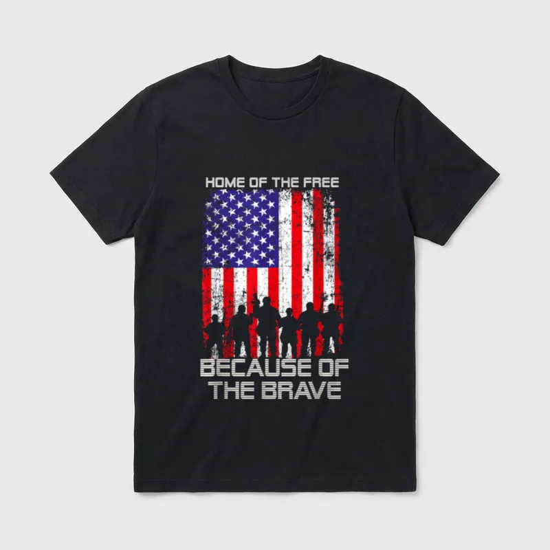 Patriotic Veterans Tribute T-Shirt – Classic T-Shirt in Black
