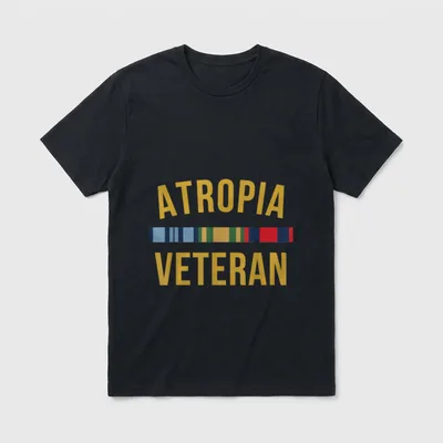 Atropia Military Service T-Shirt – Classic T-Shirt in Black