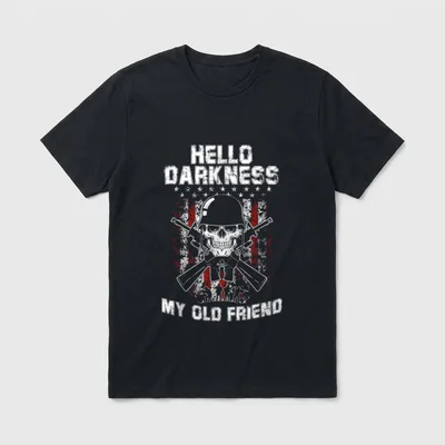 Veteran Skull Patriotic T-Shirt – Classic T-Shirt in Black