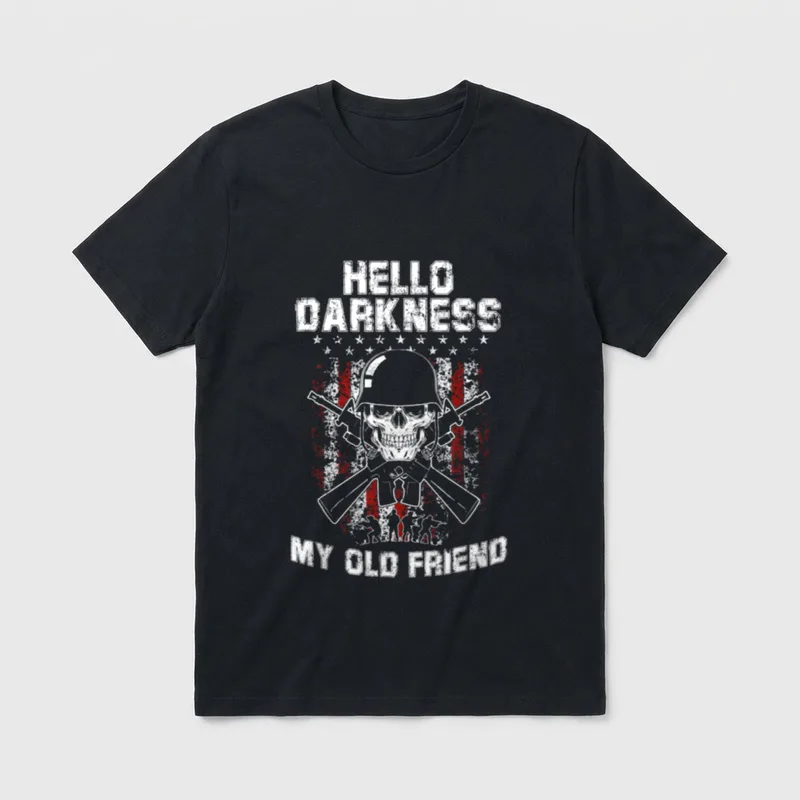 Veteran Skull Patriotic T-Shirt – Classic T-Shirt in Black