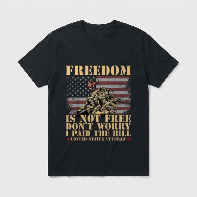 Veteran Freedom Sacrifice T-Shirt – Classic T-Shirt in Black