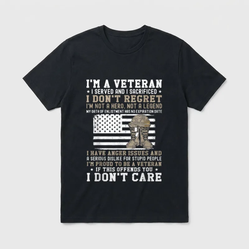 Veteran Anger Issues T-Shirt – Classic T-Shirt in Black