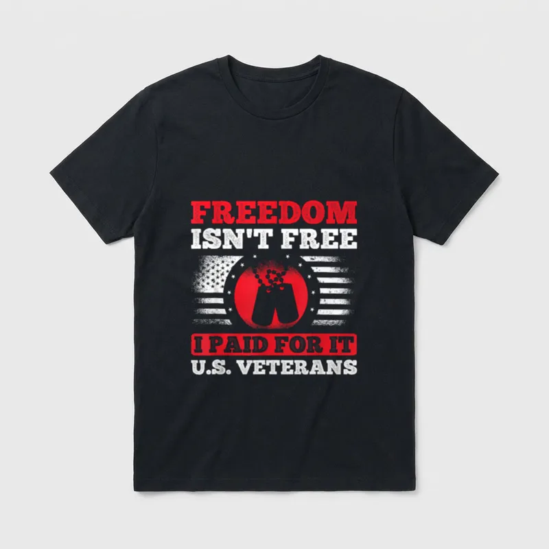 US Veteran Freedom T-Shirt – Classic T-Shirt in Black