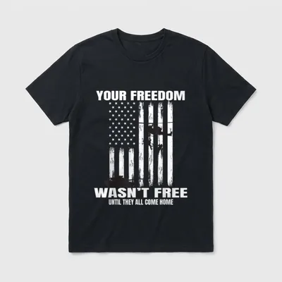 Military Veteran POW MIA T-Shirt – Classic T-Shirt in Black