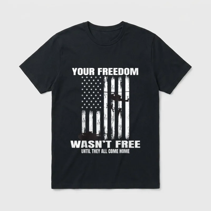 Military Veteran POW MIA T-Shirt – Classic T-Shirt in Black